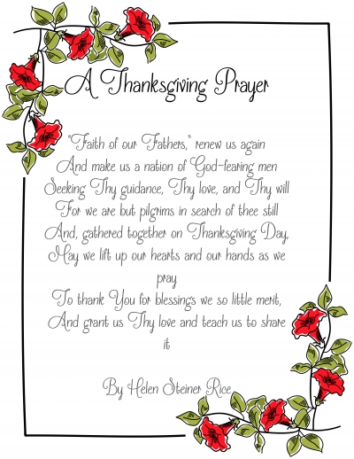 A Thanksgiving Prayer by HSR