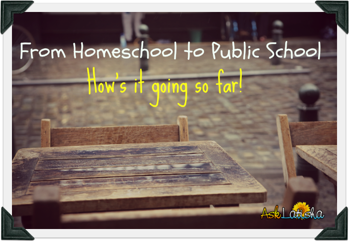 Homeschool to public school