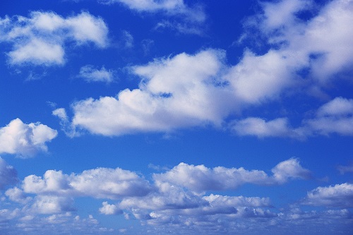 White Clouds in Blue Sky ca. 1996